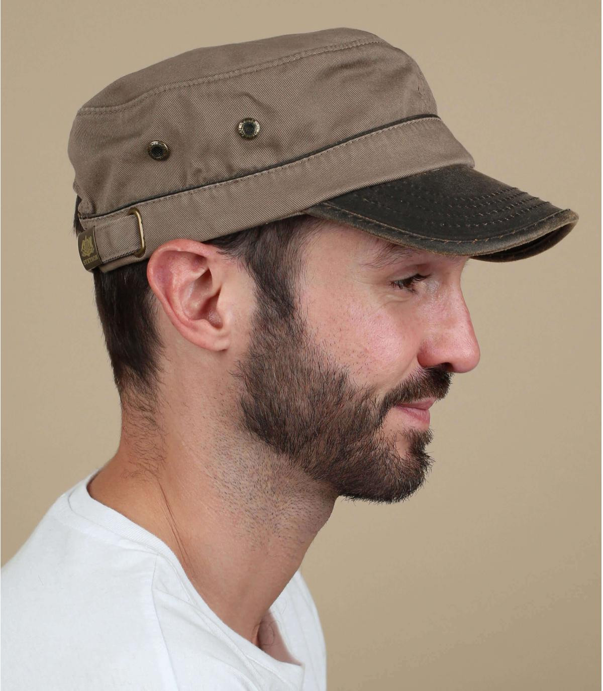 Casquette Army marron Army Cap Cotton brown